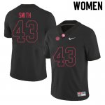 NCAA Women's Alabama Crimson Tide #43 Jordan Smith Stitched College 2020 Nike Authentic Black Football Jersey HG17Z21XI